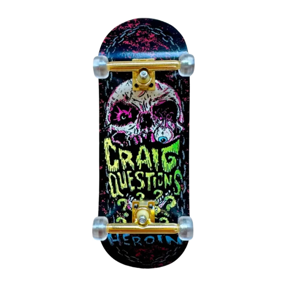 CustomFB x Heroin Craig Questions 34mm - Fingerboard Complete