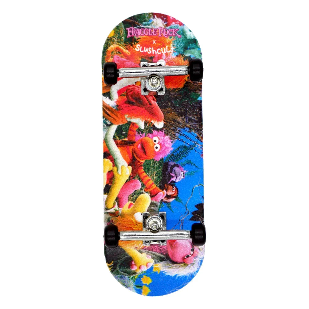 Slushcult X Fraggle Rock Complete Fingerboard Holding Hands Grom 34mm