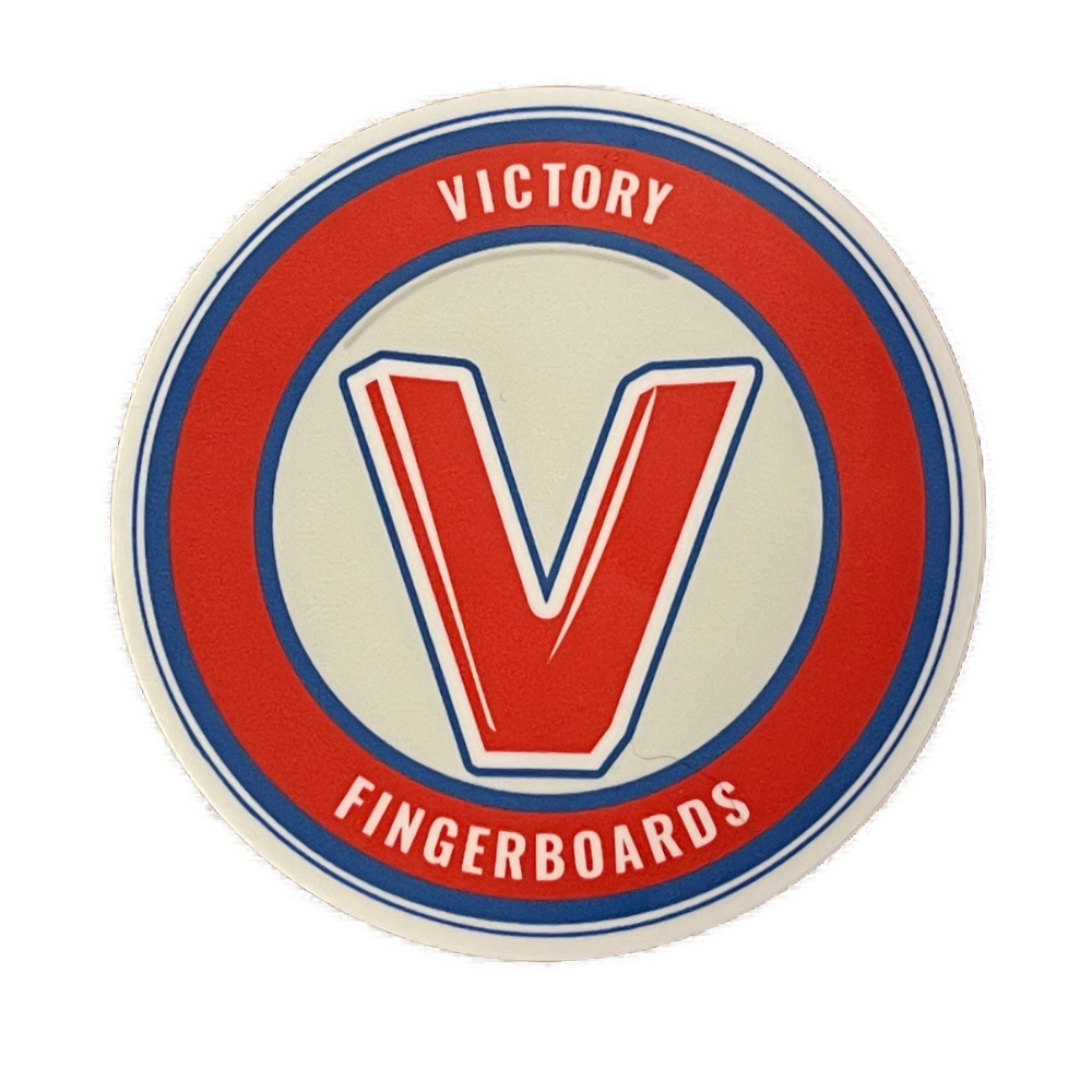 Victory Fingerboards Red White & Blue Sticker
